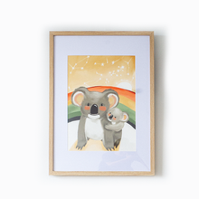 Load image into Gallery viewer, Mumma Koala and her Joey Fine Art Print